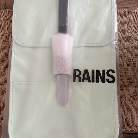 NWT Unisex RAINS Backpack Mini in Mineral - Picture 7 of 9